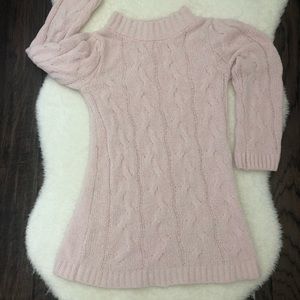 Adorable soft pink sweater dress like new